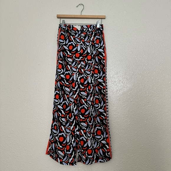 By Anthropologie Breezy Straight Red Motif Pants - Picture 2 of 7